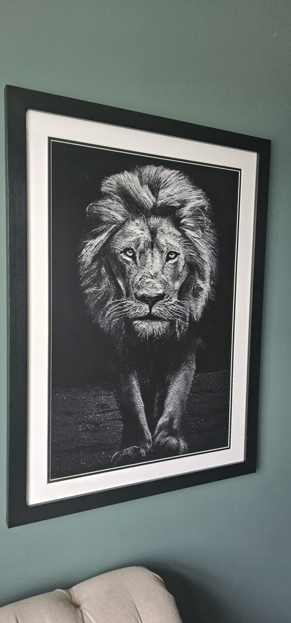 Strength - Lion Framed Print