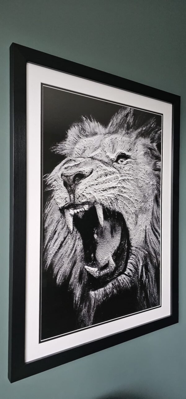 Fierce - Lion Framed Print